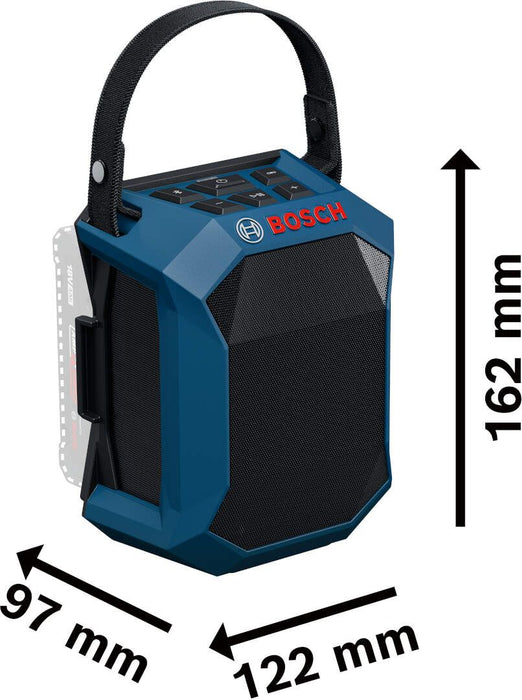 Bluetooth zvučnik Bosch GPB 18V-1 C Solo bez baterije i punjača (06014A7000)-SBT Alati Beograd
