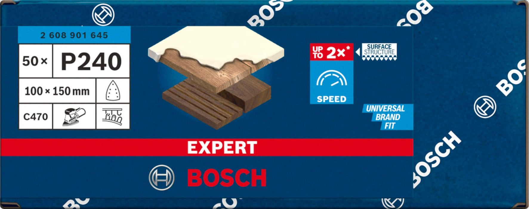 Bosch EXPERT list C470, 100 x 150mm granulacija 240; pakovanje od 50 komada (2608901645)