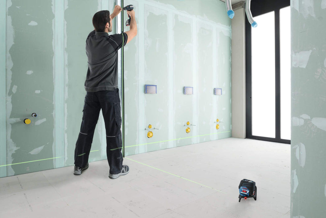 Bosch kombinovani laser GCL 2-50 CG sa zelenim linijama lasera sa RM 2 nosačem, baterijom i punjačem u L-Boxx koferu (0601066H00)