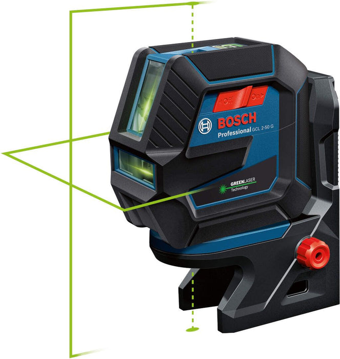 Bosch GCL 2-50 G + stativ + magnetni nosač; kombinovani samonivelišući laser za linije sa zelenim zrakom; 2 linije (0601066M01)