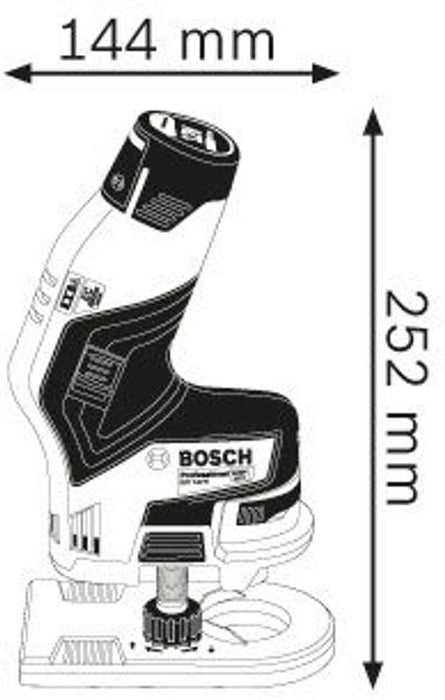 Bosch GKF 12V-8 akumulatorska glodalica 12V; 8mm 2x3,0Ah; L-Boxx (06016B0000)
