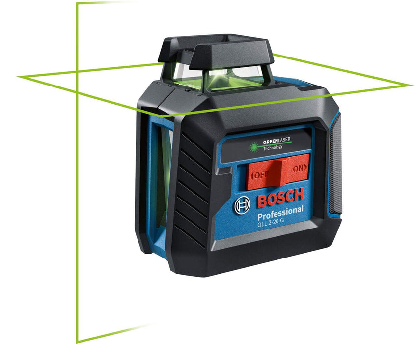 Bosch GLL 2-20 G samonivelišući linijski laser 360° + tašna + stativ - zeleni zrak (0601065001)