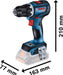 Bosch GSR 18V-90 C akumulatorska bušilica/odvrtač; 2x4,0 Ah + L-Boxx kofer (06019K6003)