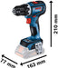 Bosch GSR 18V-90 C akumulatorska bušilica/odvrtač; 2x4,0 Ah ProCORE + L-Boxx kofer (06019K6005)