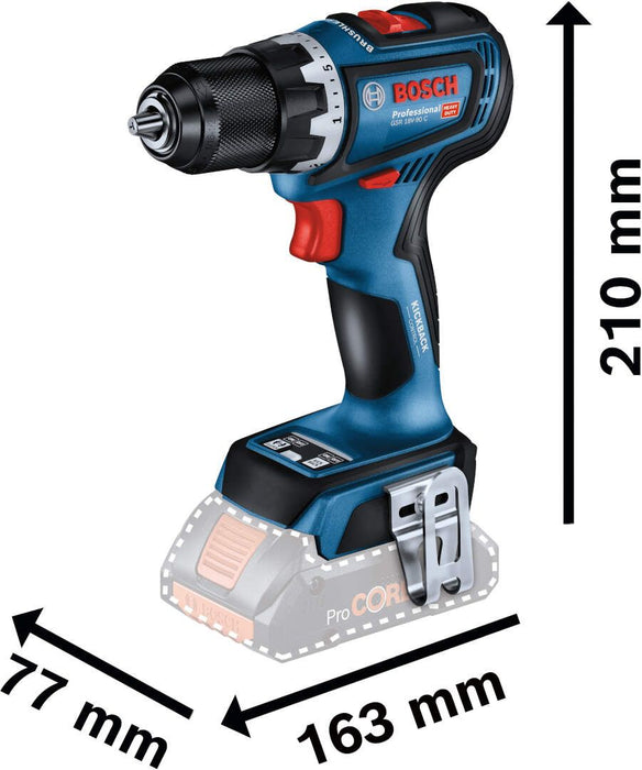 Bosch GSR 18V-90 C akumulatorska bušilica/odvrtač; 2x5,0 Ah ProCORE + L-Boxx kofer (06019K6006)