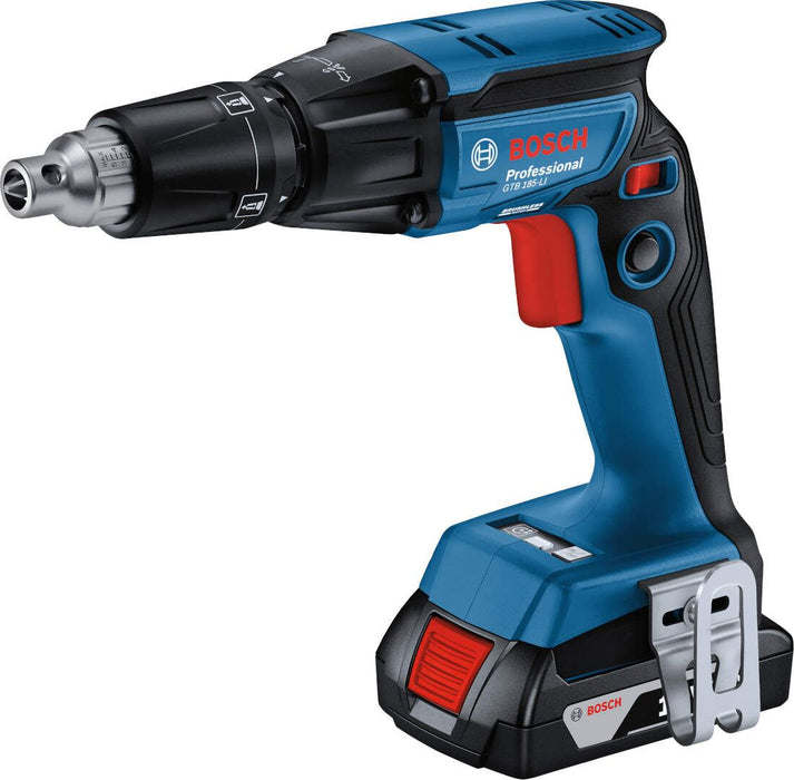Bosch GTB 185-Li akumulatorski odvrtač za suvu gradnju; 2x2,0 Ah + nastavak sa magacinom za vijke  GMA 55 (06019K7022)