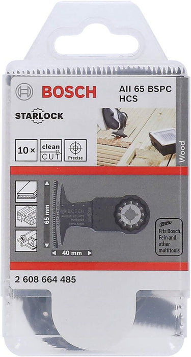 Bosch HCS list testere za uranjanje AII 65 BSPC Hard Wood 40 x 65 mm - pakovanje od 10 komada - 2608664485