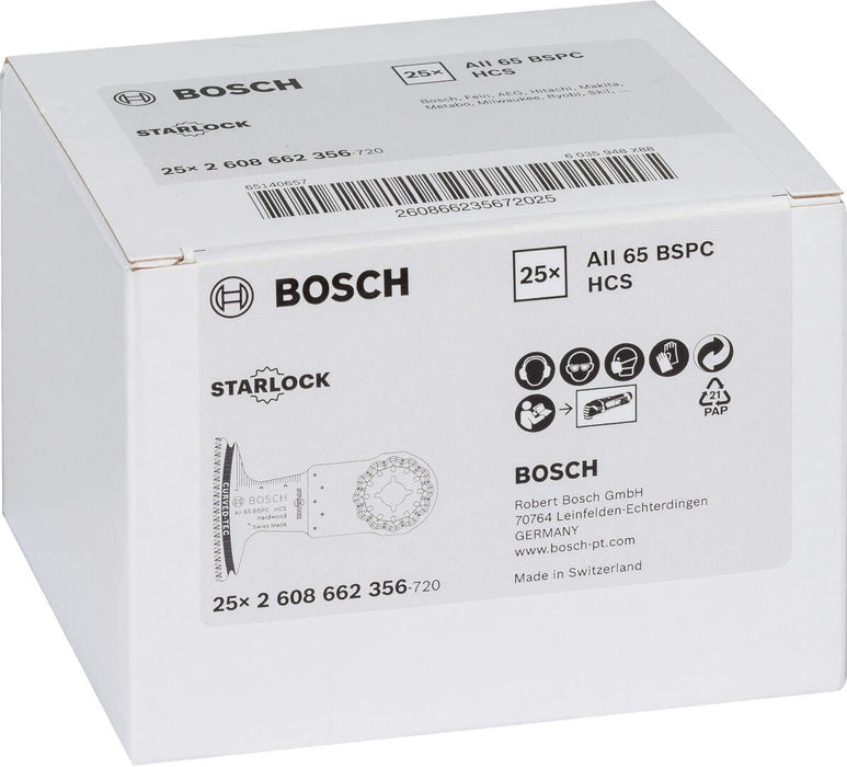 Bosch HCS list testere za uranjanje AII 65 BSPC Hard Wood 40 x 65 mm - pakovanje od 25 komada - 2608662356