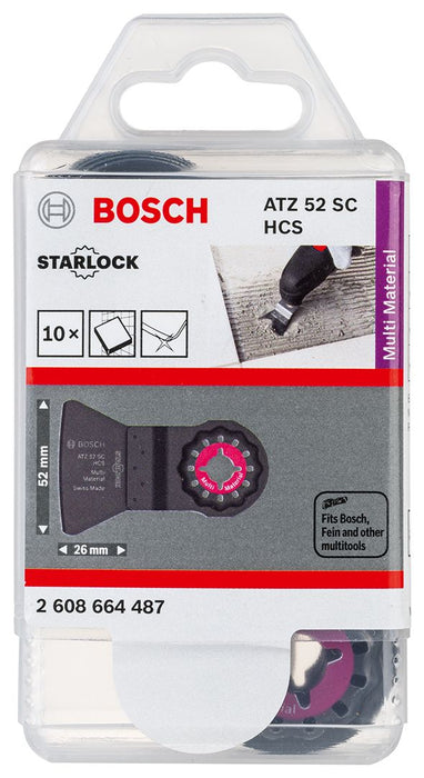 Bosch HCS strugač ATZ 52 SC, kruti 52 x 26 mm - pakovanje od 10 komada - 2608664487