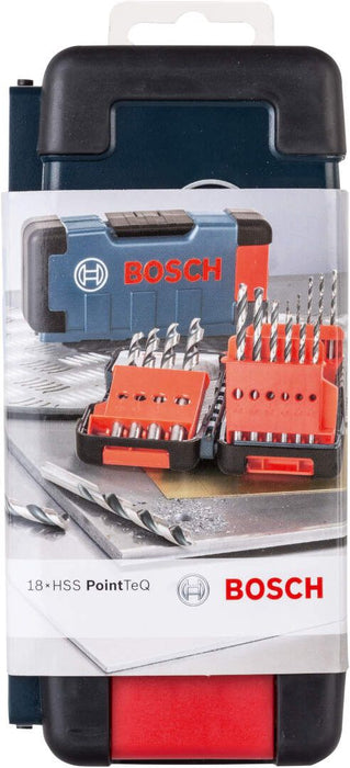 Bosch HSS spiralna burgija PointTeQ 18-delni ToughBox Set (2608577350)