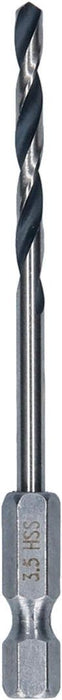Bosch HSS spiralna burgija PointTeQ 3,5 mm sa šestougaonim HEX prihvatom pakovanje od 10 komada - 2608577542