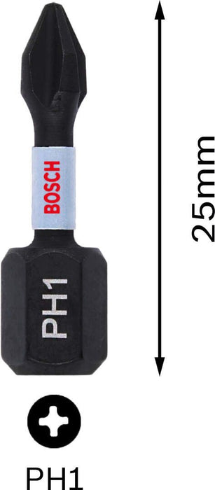 Bosch Impact Control 2-delni set bitova PH1 dužine 25mm (2608522468)
