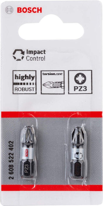 Bosch Impact Control 2-delni set bitova PZ3 dužine 25mm (2608522402)