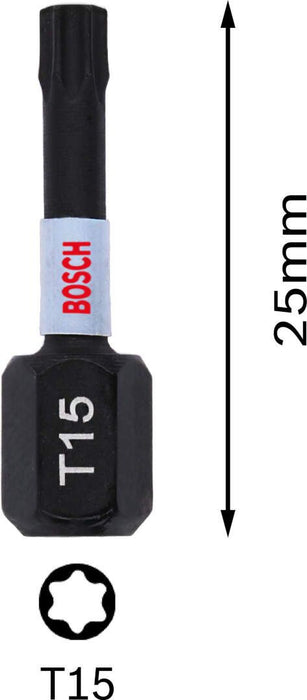 Bosch Impact Control 2-delni set bitova T15 dužine 25mm (2608522473)
