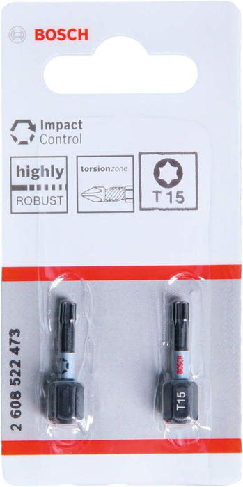 Bosch Impact Control 2-delni set bitova T15 dužine 25mm (2608522473)