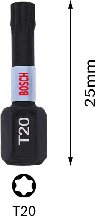 Bosch Impact Control 2-delni set bitova T20 dužine 25mm (2608522474)