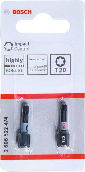 Bosch Impact Control 2-delni set bitova T20 dužine 25mm (2608522474)