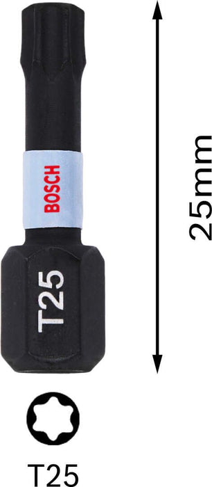 Bosch Impact Control 2-delni set bitova T25 dužine 25mm (2608522475)