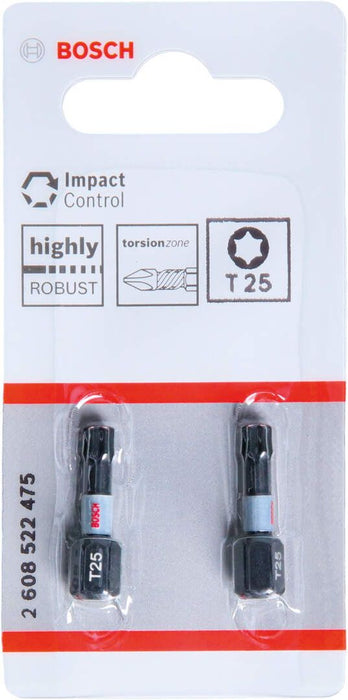 Bosch Impact Control 2-delni set bitova T25 dužine 25mm (2608522475)