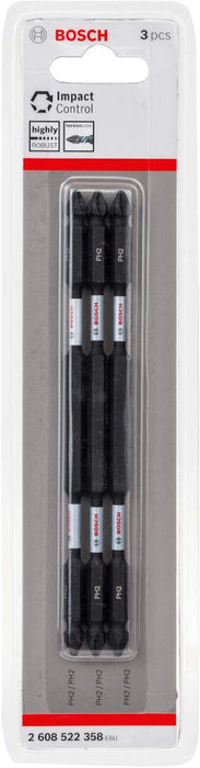 Bosch Impact Control 3-delni set dvostranih kovanih bitova PH2 dužine 150mm (2608522358)