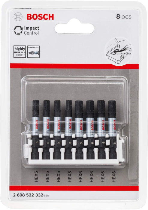 Bosch Impact Control 8-delni set kovanih bitova H5/H6 (2608522332)