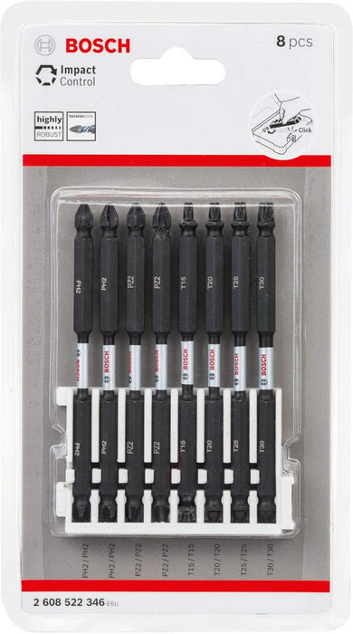 Bosch Impact Control 8-delni set dvostranih kovanih bitova dužine 110mm (2608522346)