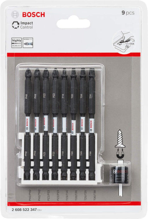Bosch Impact Control 9-delni set dvostranih kovanih bitova dužine 110mm (2608522347)