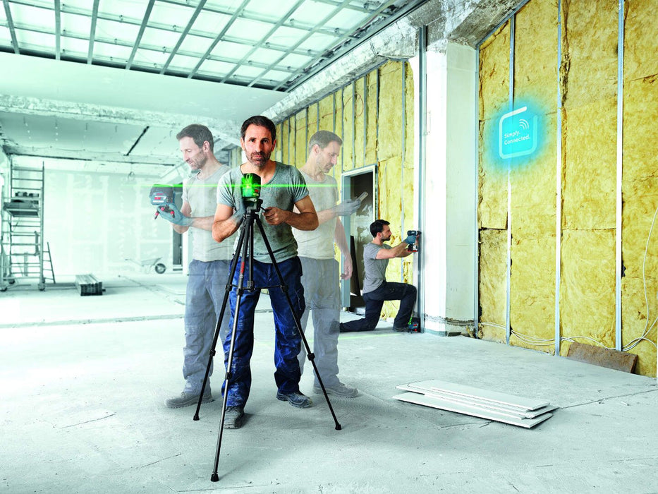 Bosch kombinovani laser GCL 2-50 CG Solo; bez baterija i punjača; zeleni zrak; sa nosačem sa štipaljkom; L-Boxx (0601066H03)