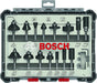 Bosch komplet raznih glodala, 15 komada, prihvat od 6 mm - 2607017471