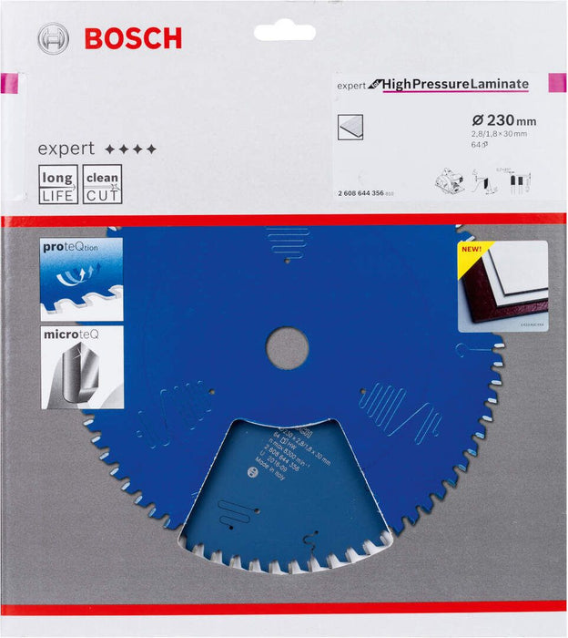 Bosch list kružne testere Expert for High Pressure Laminate 230 x 2,8 x 30 mm, 64 - 2608644356