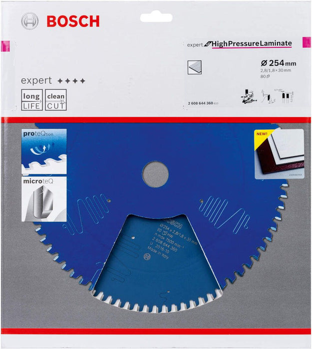 Bosch list kružne testere Expert for High Pressure Laminate 254 x 2,8 x 30 mm, 80 - 2608644360