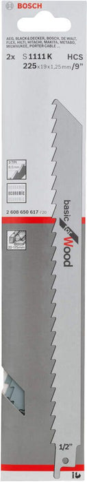 Bosch list univerzalne testere S 1111 K Basic for Wood - pakovanje 5 komada - 2608650678