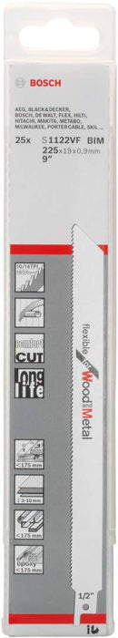 Bosch list univerzalne testere S 1122 VF Flexible for Wood and Metal - pakovanje 25 komada - 2608657559