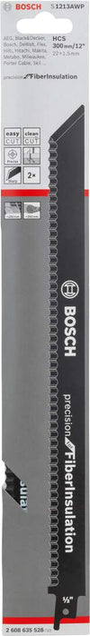 Bosch list univerzalne testere S 1213 AWP Precision for FiberInsulation - pakovanje 2 komada - 2608635528