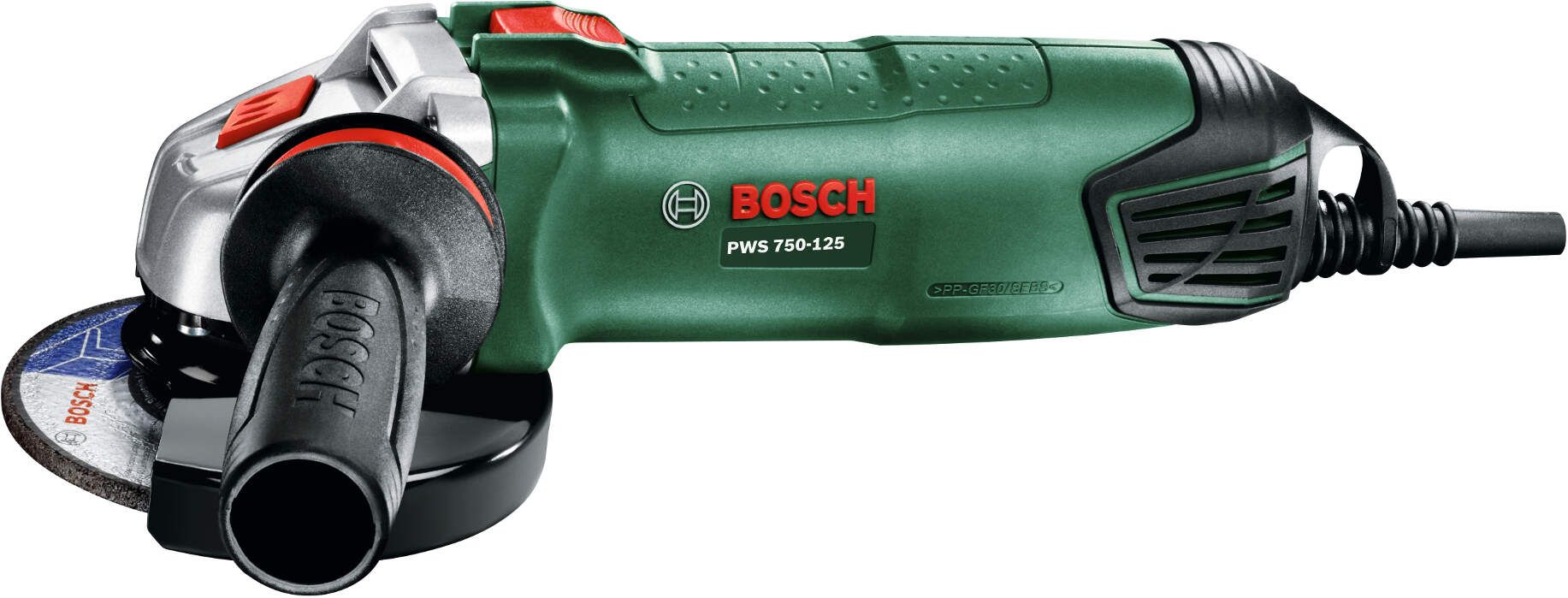 Ugaona brusilica mala Bosch PWS 750-125; 750W; 125mm (06033A240D)