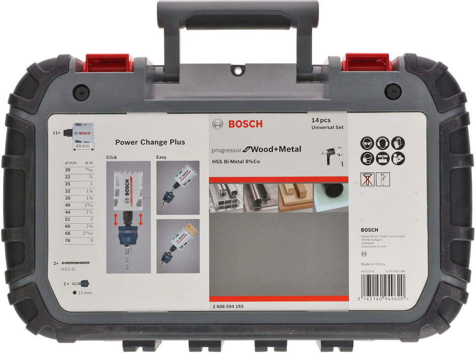 Bosch testera za otvore Progressor for Wood&Metal set univerzalnih testera - pakovanje 14 komada (2608594193)