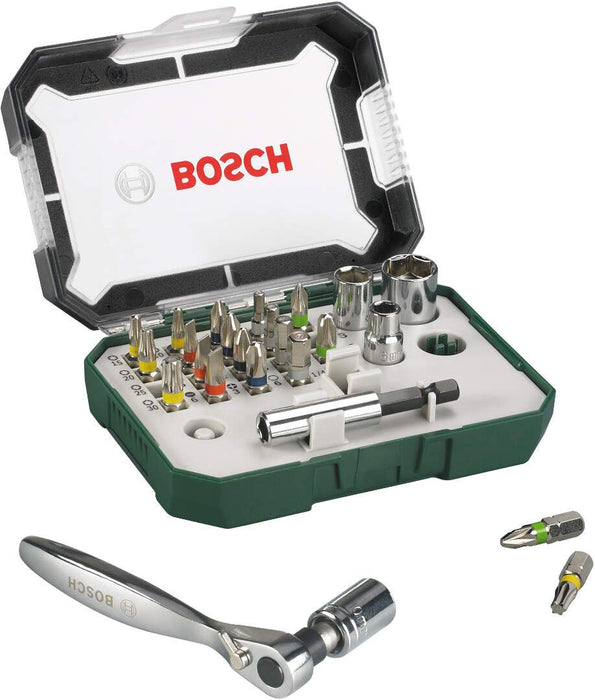Bosch 26-delni set bitova i čegrtaljki (2607017322)