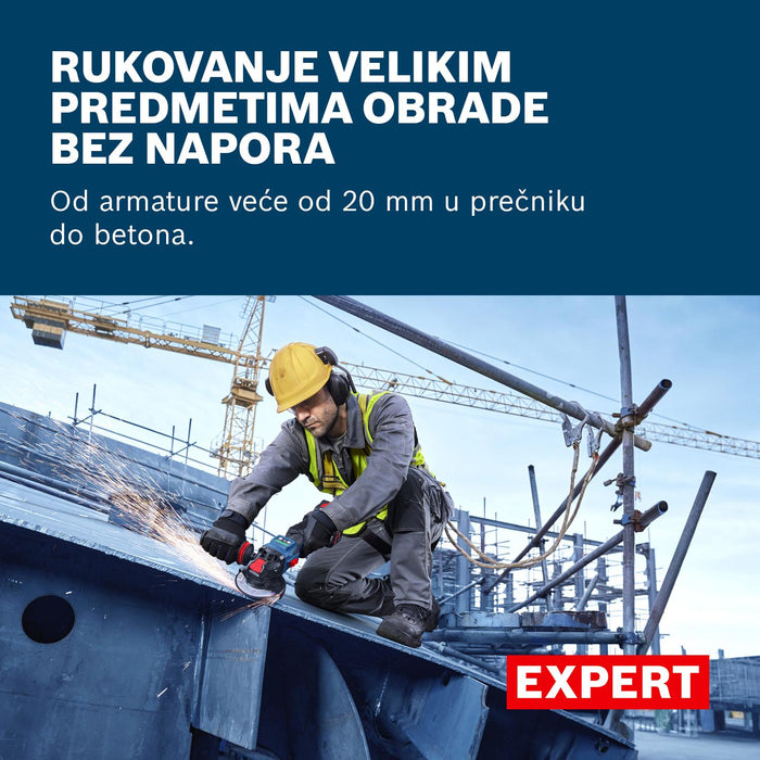 Bosch EXPERT akumulatorska ugaona brusilica EXWX18V-15S (06019M6100)-SBT Alati Beograd