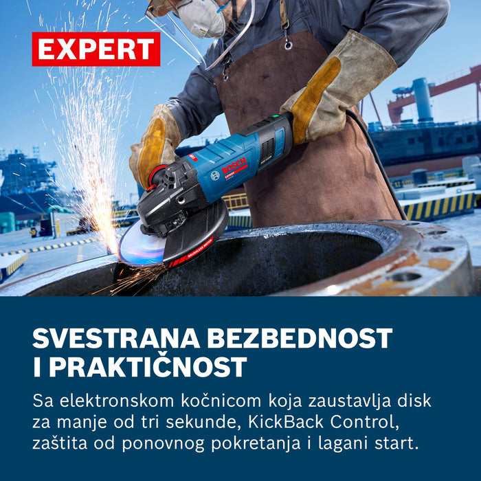 Bosch EXPERT električna ugaona brusilica EXWS30-230PB (06018G1101)-SBT Alati Beograd