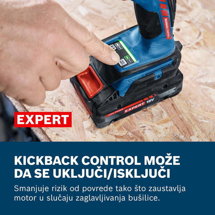 Bosch EXPERT akumulatorska vibraciona bušilica-odvrtač EXSB18V-90 (06019R3100)-SBT Alati Beograd