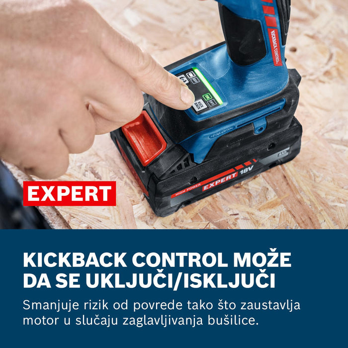 Bosch EXPERT akumulatorska bušilica-odvrtač EXSR18V-90 (06019R2101)-SBT Alati Beograd