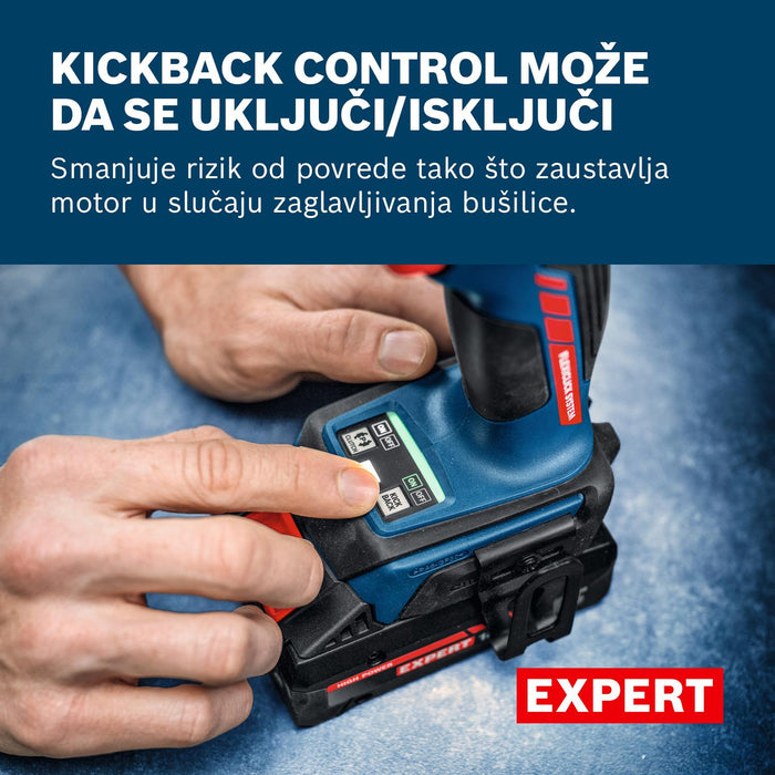 Bosch EXPERT akumulatorska bušilica-odvrtač EXSR18V-90FC (06019R2001)-SBT Alati Beograd