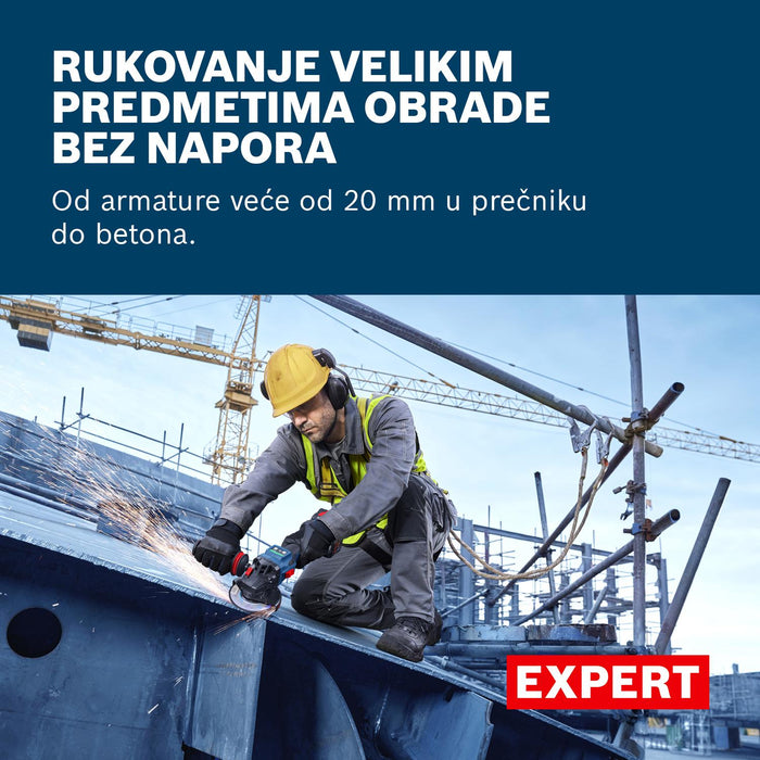Bosch EXPERT akumulatorska ugaona brusilica EXWS18V-15S (06019M6003)-SBT Alati Beograd