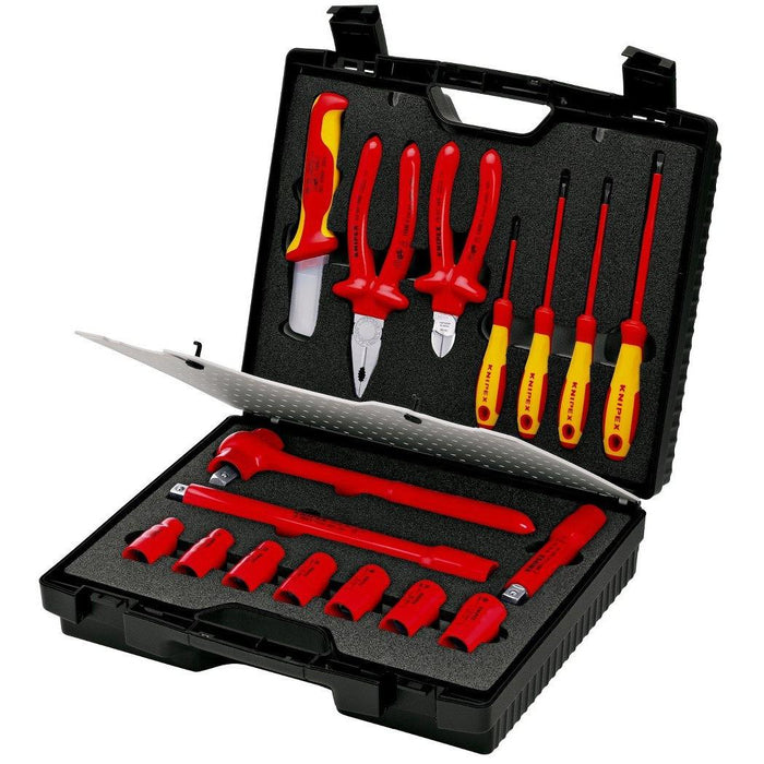 Knipex 17-delni set izolovanog alata u koferu (98 99 11)-SBT Alati Beograd