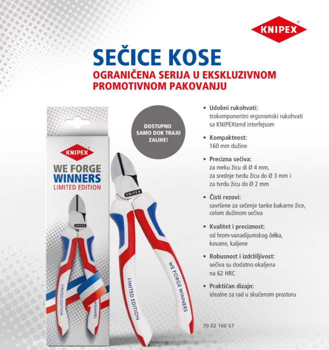 Kose sečice Knipex - Limited Edition - Promo pakovanje (70 02 160 57)-SBT Alati Beograd