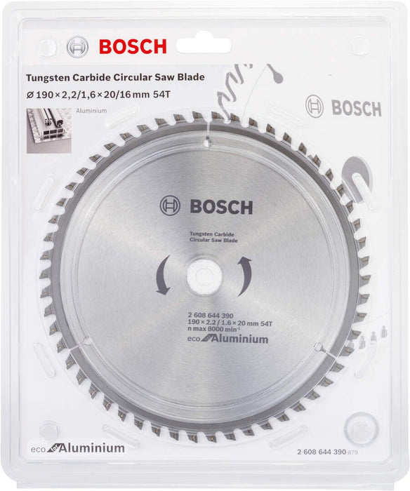 List testere za aluminijum 190x2,2x20/54 zuba Bosch Eco for Aluminium - 2608644390