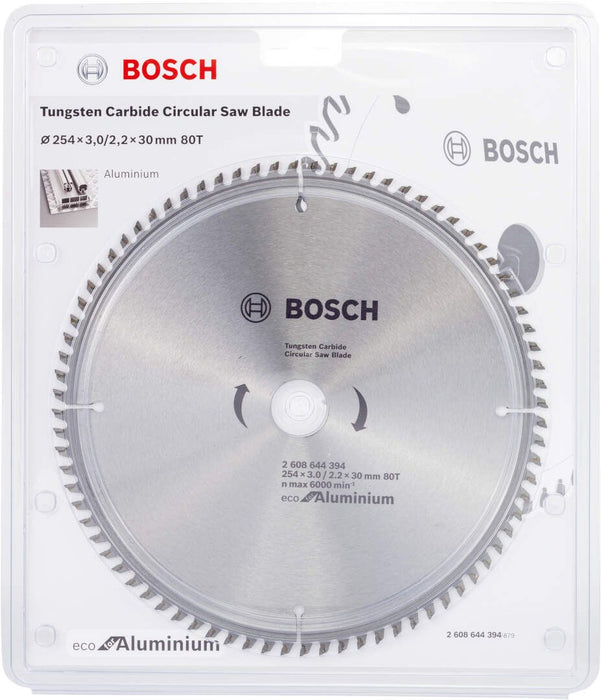 List testere za aluminijum 254x3,0x30/80 zuba Bosch Eco for Aluminium - 2608644394