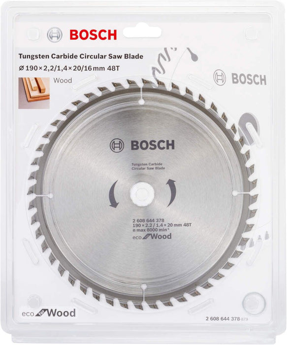 List testere 190x2,2x20/48 zuba Bosch Eco for Wood - 2608644378