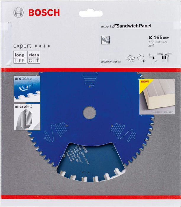 List testere za sendvič panele 165 x 2,0/1,6x20mm, 30 Bosch Expert for SandwichPanel - 2608644366