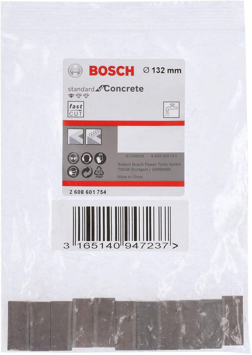 Segmenti za Bosch dijamantsku krunu Standard for Concrete 132mm - pakovanje 11 komada (2608601754)